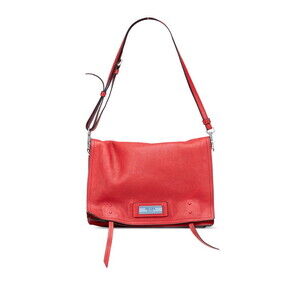 Prada Etiquette Hobo Shoulder Bag Red Leather